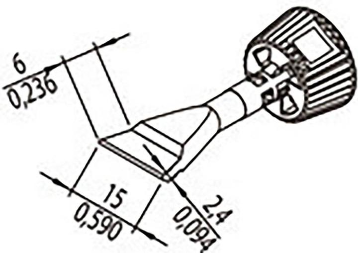 Produktbild 0142ZDLF150/SB Lötspitze Spitzen-Grösse 15mm Inhalt 1St. (Lötkolben)