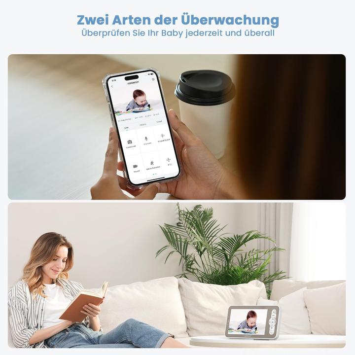 Image du produit IeGeek Babyphone mit 360°Kamera (Vidéo et audio)
