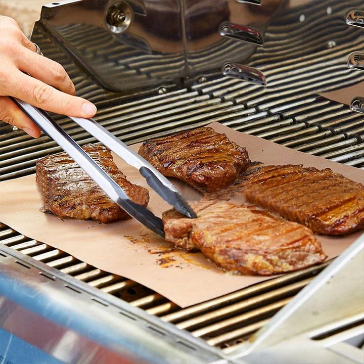 Produktbild Hermex Grillmatte Grillfolie Antihaft Teflon 4 Stück Kupfer