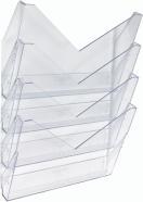 Produktbild Ornalon Wandfach Star, A4 quer, 4 teilig, transparent (A4)