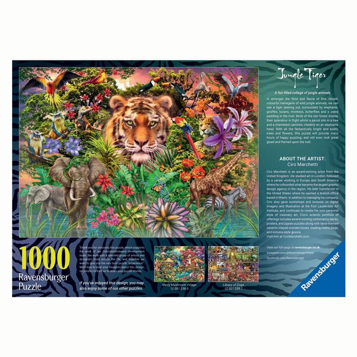 Produktbild Ravensburger Puzzle 1000 Tiger im Garten (1000 Teile)
