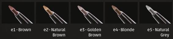 Actual product image Empro Triangular Brow Pencil e5 natural grey (e5 natural grey)