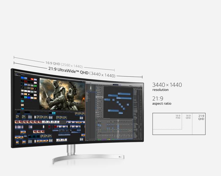 Produktbild LG 34WK95C-W (3440 x 1440 Pixel, 34")
