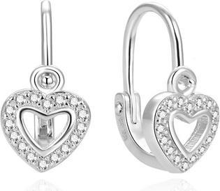 Immagine prodotto Beneto Orecchini in argento per bambine Cuori AGUC803DL per bambini