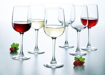 Actual product image Luminarc Versailles (27.50 cl, 6 Glasses, Red wine glasses, White wine glasses)