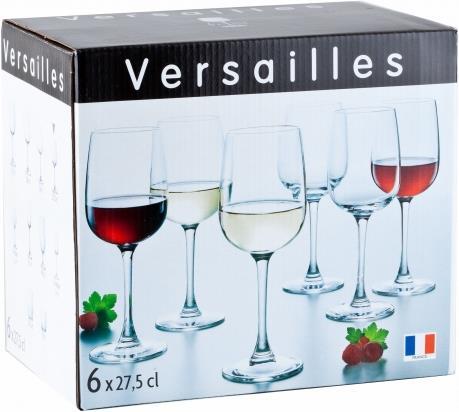Actual product image Luminarc Versailles (27.50 cl, 6 Glasses, Red wine glasses, White wine glasses)