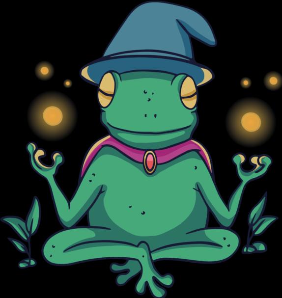 Produktbild Bügelbilder Bügelbild Mythic Magic Frog Meditation
