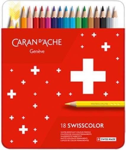 Caran d'Ache Swisscolor (Mehrfarbig, 18 x)