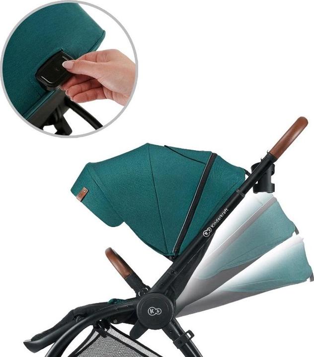 Image du produit KinderKraft EVOLUTION COCOON 2in1 poussette vert clair