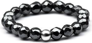 Agato Mineral Ring With Hematite Pol-R13 (60)