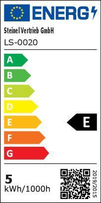 Energy Label Steinel LED sensor lamp (350 lm, IP54)