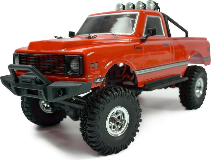 Image du produit Amewi AMXRock AM18 Chenille brossée électrique 4RM 1:18 RTR Pick-Up rouge (RTR Prêt à fonctionner)