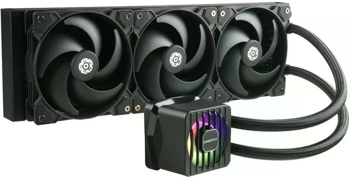 Actual product image Enermax LIQMAXFLO SR 360mm CPU AIO liquid cooler - Xtreme dual chamber PWM pump