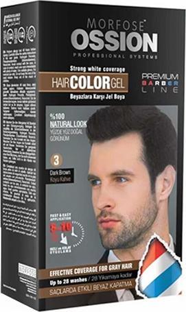 Morfose Premium Barber Line Hair Color Gel Dark Brown (3)