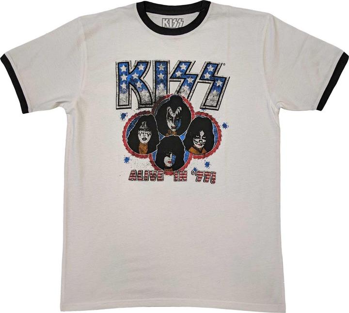 Produktbild KISS Unisex Adult Alive In '77 T-Shirt (XXL)