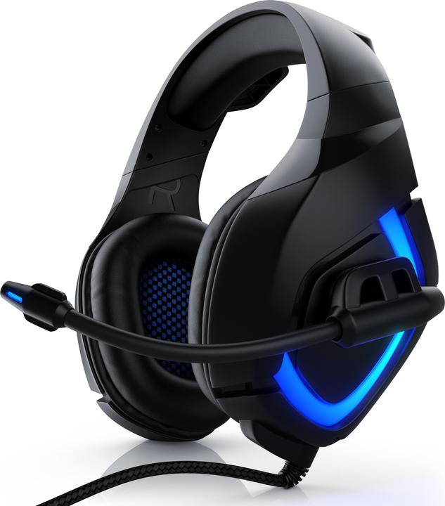 Immagine prodotto CSL Cuffia da gioco con microfono, cuffie per Windows/Mac/Linux /PS4/PS4 Pro (Cablato)