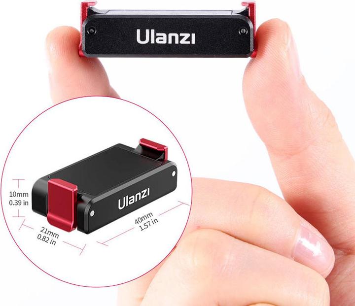 Actual product image Ulanzi OA-12 Magnetic Suction 1/4" Base (Dji Action 2, Action 3)
