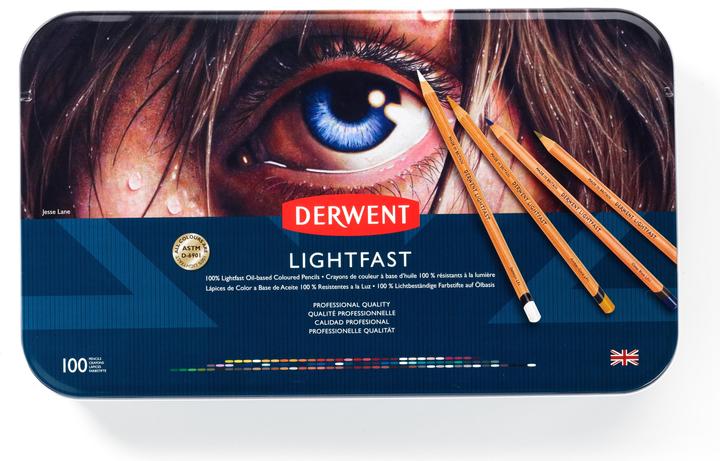 Image du produit Derwent Crayons de couleur Lightfast, 4 mm, multicolore, 100 pièces (Multicolore, 100 x)