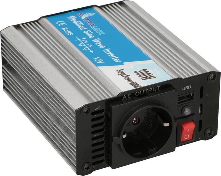 Immagine prodotto Extralink CONVERTITORE DI TENSIONE PER AUTO -,, MODIFICATO SINUS OPIM-300W adattatore/inverter Auto Metallic