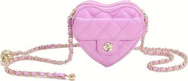 Only-Bags.Store Herzförmige Mini-Kreuztasche, Mode bestickte PU-Ledertasche, niedliche trendige Accessoire