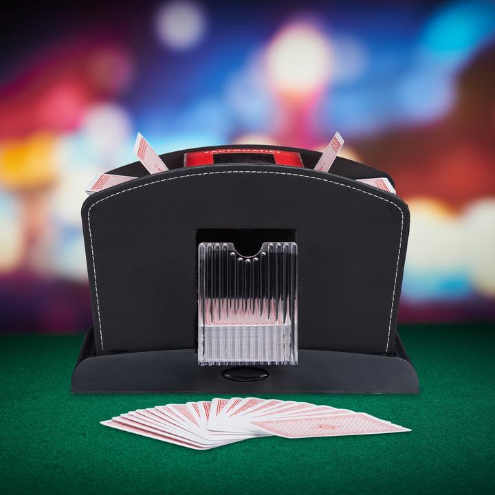 Immagine prodotto Relaxdays Mescolatore Automatico di Carte da Gioco, 4 Mazzi