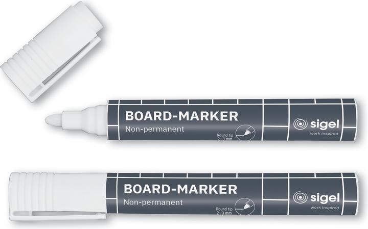 Image du produit Sigel Artverum Glasboard-Marker ( 2-3 mm) (Blanc, 3 mm, 2 x)