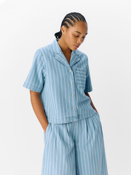 Produktbild Object Streifen Jeanshemd (XS)