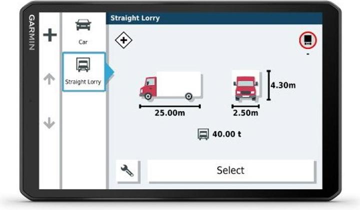 Actual product image Garmin Decl LGV800 (8")