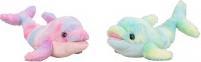 Image du produit IKO Peluche dauphin rose/violet & bleu clair/jaune (14 cm)