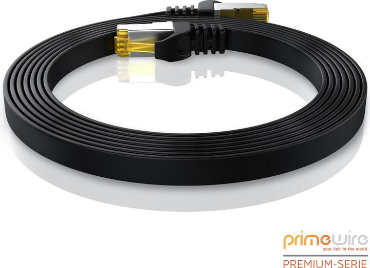 Immagine prodotto Primewire Cavo di rete CAT.7 piatto - cavo Ethernet Gigabit Lan RJ45 - cavo patch - comp. CAT.5 CAT.6 CAT.8 (U/FTP, CAT7, 15 m)