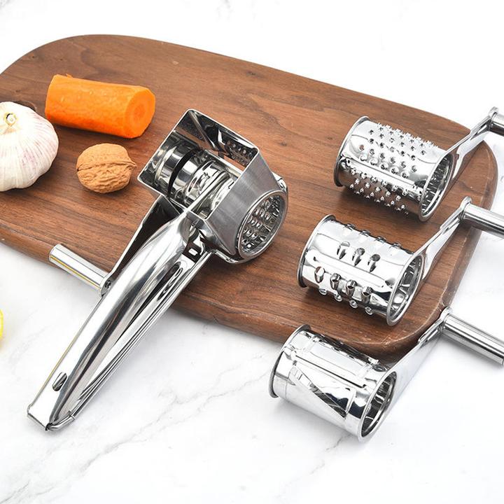 Produktbild Herzberg Cooking Küchen-& Käsereibe aus Edelstahl, inkl. 4 Aufsätzen