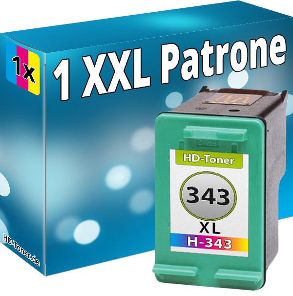 Produktbild Druckfuxx 1x TINTE PATRONE für HP 343 XL PSC1500 PSC1510 PSC1600 PSC1610 PSC2355