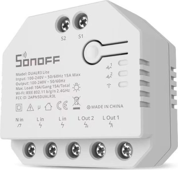 Produktbild Sonoff WiFi-Rolladenaktor DUALR3Lite (Schaltaktor)