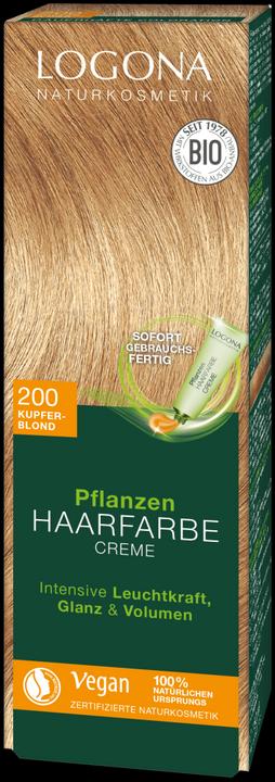 Produktbild Logona Pflanzenhaarfarbe Creme (200 kupferblond)