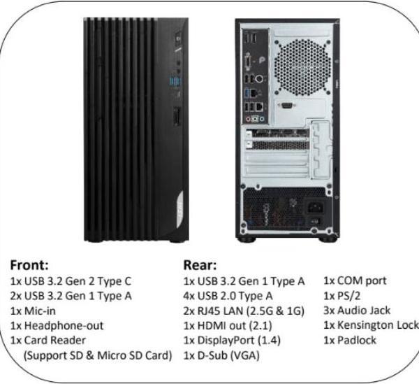 Produktbild MSI Pc Desktop PRO DP180 Intel-Prozessor