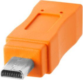Produktbild Tether Tools Kabel TetherPro USB-C zu 2.0 Mini-B 8-Pin, 4.6 m Orange (Kabel)