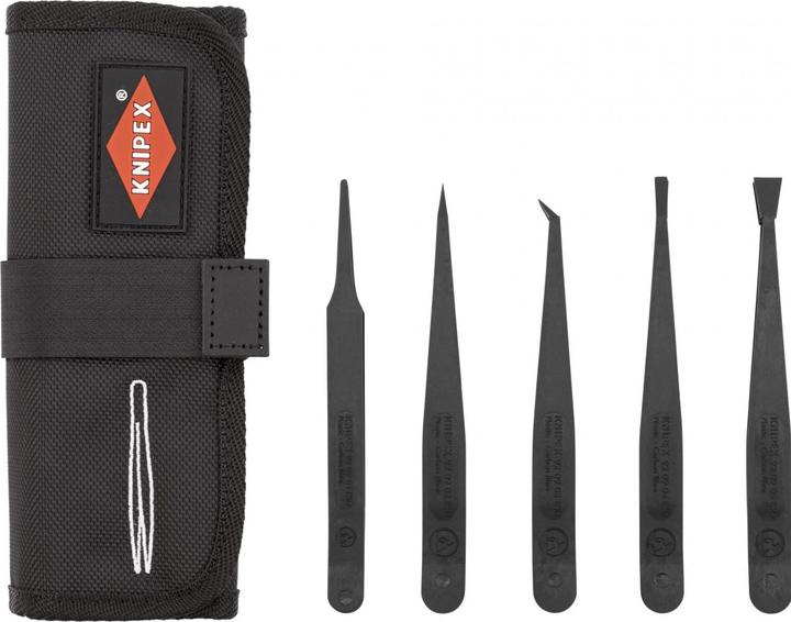 Actual product image Knipex Plastic Tweezers Set ESD
