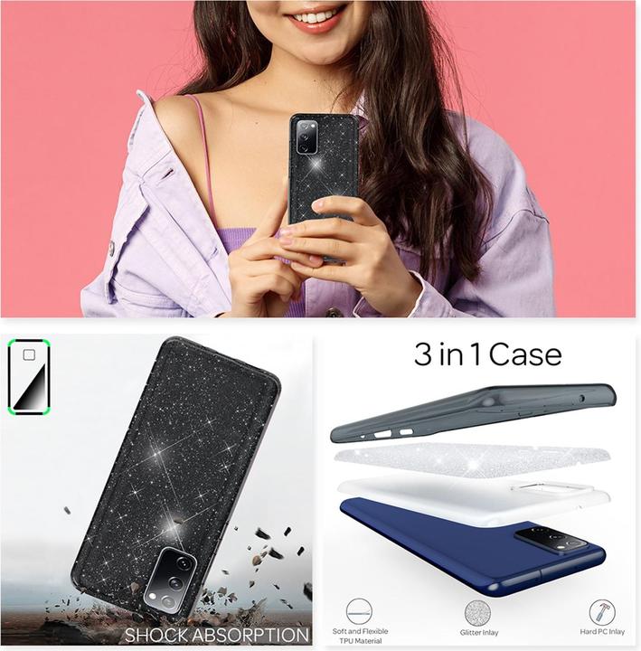 Produktbild Nalia Glitzer Hülle (Samsung Galaxy S20 FE)