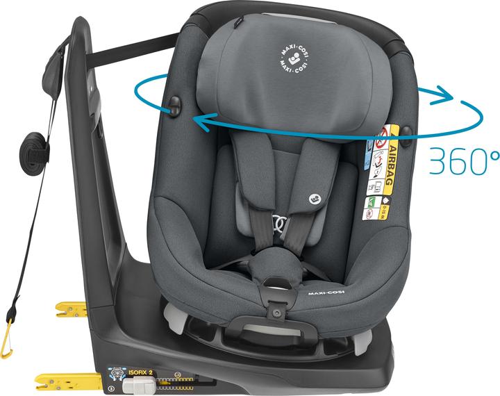 Actual product image Maxi-Cosi AxissFix Authentic Graphite (Reboarder, ECE R129/i-Size Standard)