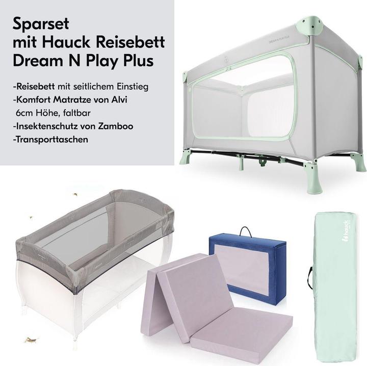 Image du produit Hauck Reisebetten Reisebett Set Dream N Play Plus inkl. Alvi
