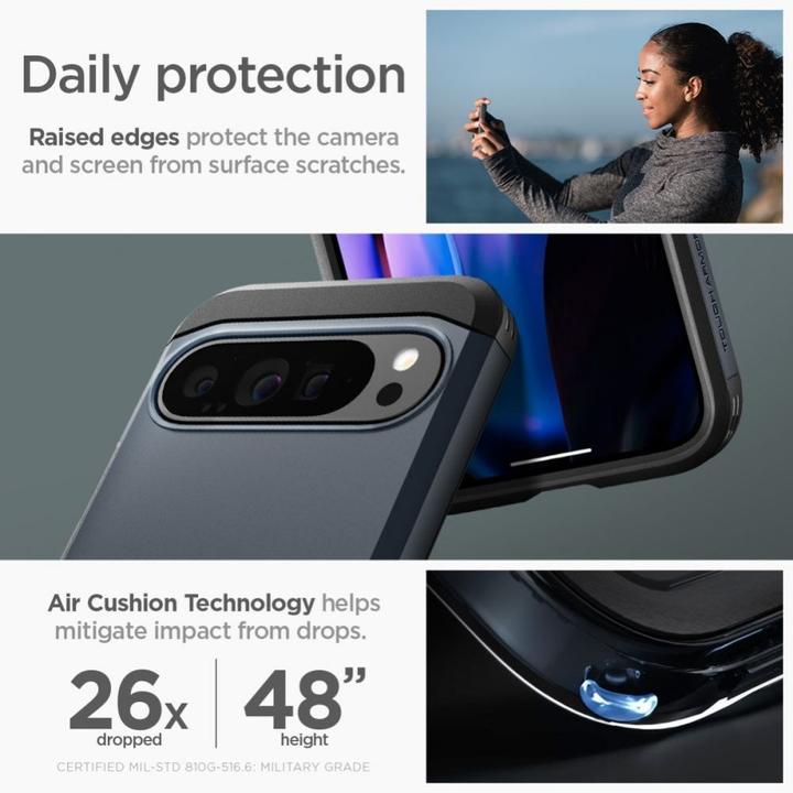 Image du produit Spigen Étui Tough Armor pour Google Pixel 9 Pro XL Metallic Slate (Google Pixel 9 Pro XL)