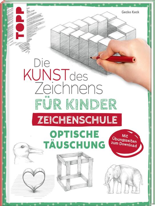 Produktbild Die Kunst des Zeichnens für Kinder Zeichenschule - Optische Täuschung (Deutsch, Gecko Keck, 2023)