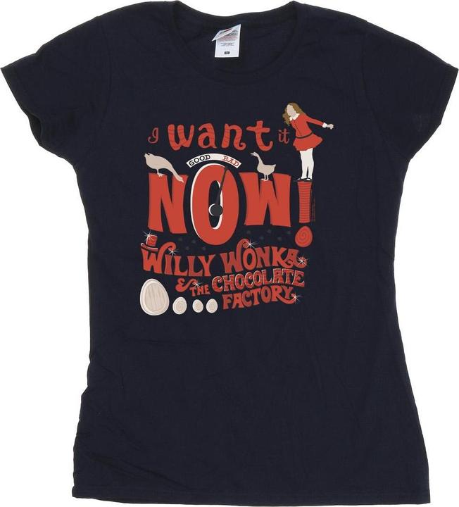 Willy Wonka & the Chocolate Factory Verruca Salt I Want It Now TShirt (S)