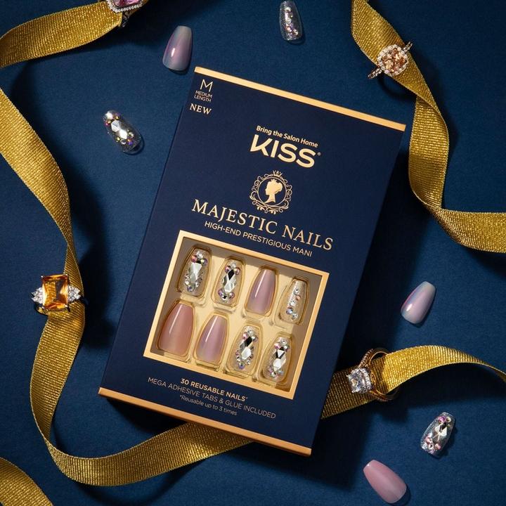 Immagine prodotto Herba Bacio Majestic Nails - In A Crown (Unghie artificiali, Trasparente, Rosa)