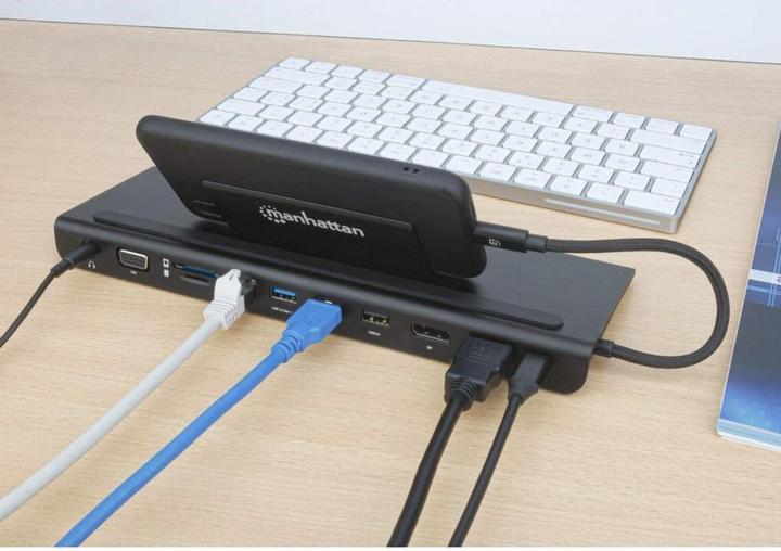 Produktbild Manhattan Triple-Monitor Dock (Docking Port, 3 Ports)
