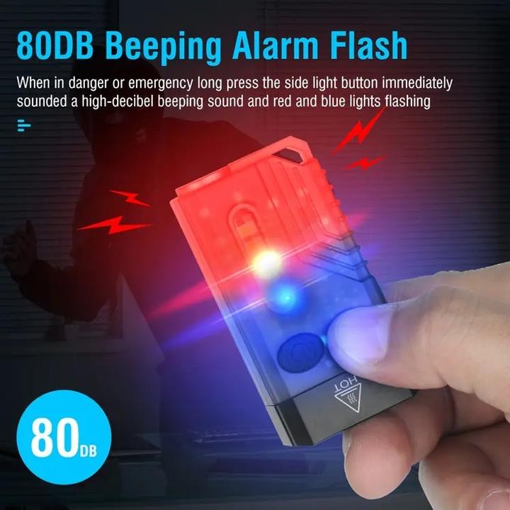 Image du produit Boruit V10L - lampe de poche Led avec lumière haute puissance 1000 Lumens - avec avertissement de b (1000 lm)
