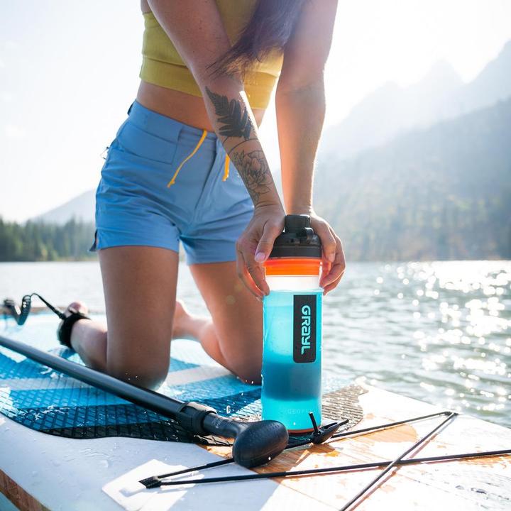 Actual product image Grayl GEOPRESS Purifier Bottle - Bali Blue (0.71 l)