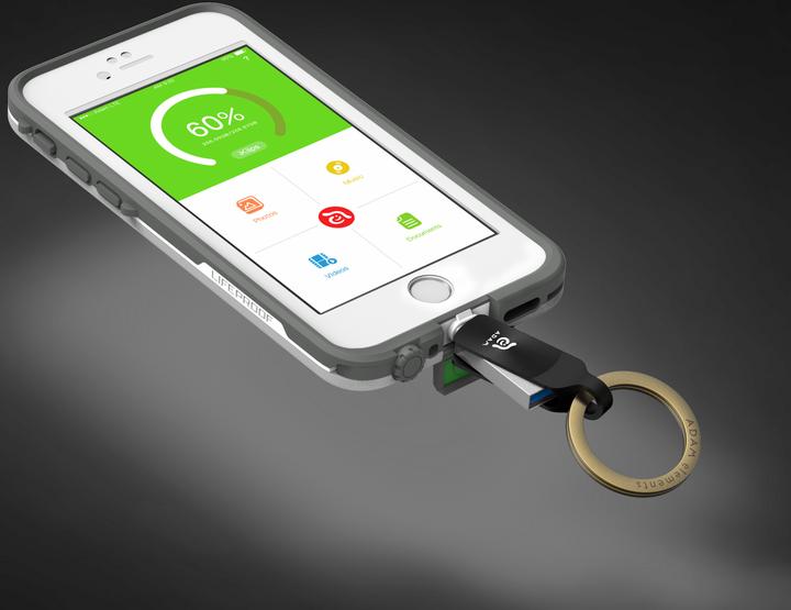 Actual product image Adam Elements iKlips Duo+ (128 GB, USB-A)