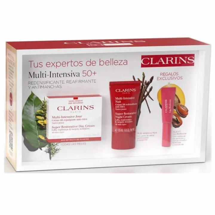 Image du produit Clarins Super Restorative Day Cream All Skin Types 50ml Set 3 Pieces (Set soin capillaire)