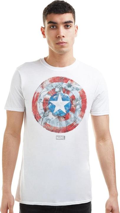 Immagine prodotto Captain America Maglietta Shield Sketch Uomo (XL)